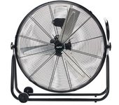 Avant - Ventilador Industrial De Suelo | Diámetro 60cm (24”) Pulgadas | 3 Aspas | Potencia 160w | 3 Velocidades | Ruedas De Transporte | Black Edition