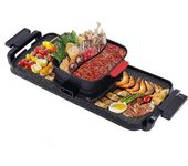 Sartén A La Parrilla Para Barbacoa Con Olla Caliente Separable 2 En 1