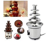 Fuente De Chocolate Máquina De Fusión Eléctrica De 4 Niveles Fondue Pot Set Para Chocolate Candy Ranch Nacho Cheese