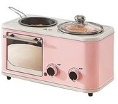 Máquina De Desayuno Eléctrica 3 En 1 De 220v, Tostadora De Pan Para El Hogar, Horno Para Hornear, Sartén, Olla Caliente, Caldera, Vaporizador De