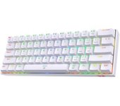 Teclado Mecánico Gaming 60% K630 Dragonborn Rgb White Blanco