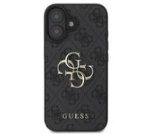 Funda De Metal Para Iphone 16 Plus Con Monograma Y Logotipo 4g