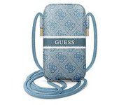 Funda Bolso Cartera De Piel Sintética Guess Para Teléfono Modelo 4g Azul Guphl4gdbl
