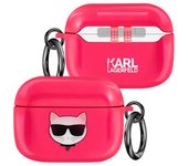 Carcasa Airpods Para Airpods Pro Choupette Fucsia Con Anillo