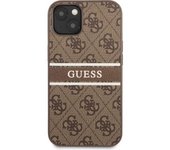 Funda Guess Para Iphone 13 Mini Marrón Con Logo Y Franja Marrón