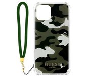 Funda Con Correa Para El Iphone 12 Y 12 Pro Con Estampado Camuflaje Guess Verde
