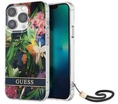Carcasa Para Iphone 13 Pro Con Correa Tropical Floral