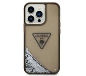 Funda Guess Purpurina Líquida Plateada Para Apple Iphone 14 Pro Max Color Negro Guhcp14xlfctpk