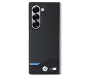 Funda Samsung Para Galaxy Z Flip 6 Modelo Blue Line Con Diseño De Carbono