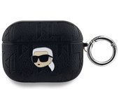 Estuche Para Airpods Pro Monograma Con Diseño De Cabeza De Karl En Relieve