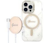 Carcasa Para Iphone 14 Pro Diseño De Mármol Y Cargador Magsafe