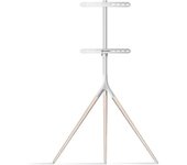 Soporte Tv 32”-65”, Pie Tv De Madera, Blanco - Ts1220
