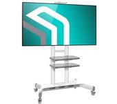 Onkron Soporte Móvil De Suelo Para Tv 50"- 86", Carga Máx 90,9 Kg, Blanco Ts1881-w