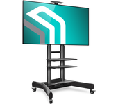Onkron Soporte Tv De Suelo Con Ruedas De 40 ̈-70 ̈ De Hasta 45,5 Kg Vesa Máx 600x400 Mm, Negro, Ts1552-b