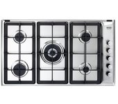 Placa De Cocina De Acero Inoxidable Empotrada De Longhi Il 59 Pro Nd 86 Cm Gas 5 Fuegos