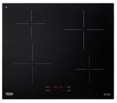 Placa De Inducción Empotrada De'longhi Pin 62 Negra De 60 Cm Y 4 Fuegos