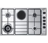Placa De Cocina De'longhi Fla 49 Rd De Acero Inoxidable Empotrada De 90 Cm Y 4 Fuegos