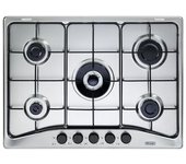 Placa De Cocina De Acero Inoxidable Empotrada De'longhi Ffa 57 Asv De 68 Cm Y 5 Fuegos