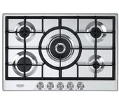 Placa De Cocina De Acero Inoxidable Empotrada De'longhi Nsl 575 X De 75 Cm Y 5 Fuegos