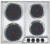 Placa De Cocción Empotrada De'longhi Ffi 46 Er De Acero Inoxidable De 60 Cm Con Placa Sellada Y 4 Quemadores