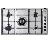 Placa De Cocina De Acero Inoxidable Empotrada De'longhi Yal 59 Dd De 86 Cm Y 5 Fuegos