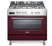 De’longhi Pro 96 Mr Ed Cocina Cocina Independiente Eléctrico Encimera De Gas Burdeos, Rojo, Acero Inoxidable A