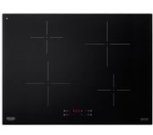 Placa De Inducción Empotrada De'longhi Pin 72 Negra De 70 Cm Y 4 Fuegos