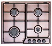 Placa De Gas De 4 Fuegos De Cobre Empotrada De 58 Cm De'longhi Fro 46 Asv
