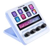 Elgato Stream Deck + White, Mezclador De Audio, Controlador De Directo Y Estudio Para Streaming, Juegos, Con Banda Táctil, Diales, Teclas Lcd