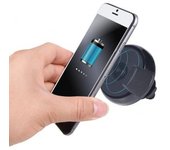 Cargador Wireless + Receptor Iphone 7 Plus Con Soporte Rejilla Coche