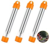 Palo De Fuego Retráctil Portátil De Acero Inoxidable, Herramientas Para Acampar Al Aire Libre, Bolsillo, 3 Uds.