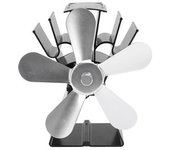 Ventilador Para Hogar De 5 Aspas, Base Trapezoidal, Estufa De Calor Con Ventilador, Ventilador Térmico Termoeléctrico Para Estufas De Queroseno,