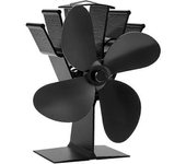 Ventilador De Estufa De 4 Páginas, Ventilador De Chimenea Alimentado Por El Calor Generado Por Una Estufa De Leña/carbón O Pellets, Eficiente,