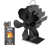 Quemador De Leña, Ventilador Accionado Por Calor, Ventilador Para Hogar, Estufa De Leña, Estufa De Leña, Ventilador-sy