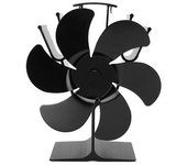 Chimenea Alimentada Por Calor, Estufa De Arranque Automático No Eléctrica, Ventilador De Ahorro De Energía Resistente A Altas Temperaturas, 6 Aspas,
