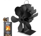 Ventilador Para Hogar De 8 Aspas Con Doble Motor, Ventilador De Estufa De Leña, Ventilador De Conductividad Térmica De Calefacción De Ciclo Silencioso