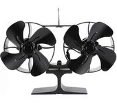 Ventilador Para Hogar De 8 Aspas, Doble Motor, Ventilador De Estufa De Leña, Calefacción De Ciclo Silencioso, Ventilador De Conductividad Térmica Para