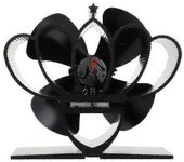 Ventiladores Y Sopladores De Estufa De Leña Negros De 13,5x12 Cm, 1 Unidad, Ventilador De Calor, Estufa De Leña, Ventilador Para Hogar