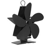 Ventilador Para Hogar De 5 Aspas, Ventilador De Estufa De Leña Cálido Y Respetuoso Con El Medio Ambiente Para Interior