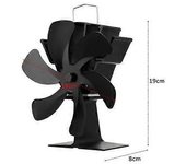 Ventilador De Estufa De Calor Para El Hogar, 5/6 Aspas Para Chimenea, Quemador De Leña, Respetuoso Con El Medio Ambiente