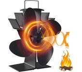 Ventilador Para Hogar De 8 Aspas Con Doble Motor, Ventilador De Estufa De Leña, Ventilador De Conductividad Térmica De Calefacción De Ciclo Silencioso