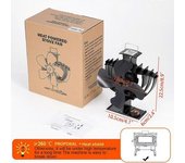 Ventilador Para Hogar De 4 Aspas, Rotación De 60 Grados, Estufa De Calor Con Ventilador, Quemador De Madera, Ventilador Ecológico Silencioso,