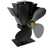 Ventilador De Chimeneas De Arranque Automático De Cuatro Aspas, Ventilador De Chimeneas Eficiente Y De Poco Ruido Para Uso En Estufas De Leña