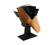Ventilador Para Chimenea, Ventilador Térmico De Madera, Diseño Silencioso, Adecuado Para La Circulación Ecológica Del Calor En El Hogar -