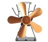 Ventilador Para Hogar De 5 Aspas, Base Trapezoidal, Estufa De Calor Con Ventilador, Ventilador Térmico Termoeléctrico Para Estufas De Queroseno,