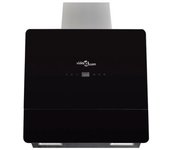 Campana Extractora Vidrio Templado Negro Con Pantalla 600 Mm Vidaxl