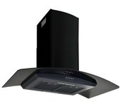 Campana Extractora Pared 90 Cm Acero Inoxidable 756 M³/h Negro Vidaxl