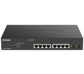 D-link Switch 8 Puertos 10/100/1gbit Poe+ Max W/2 Sfp Easysmart