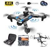 Dron K8 Con Cámara 4k Para Evitar Obstáculos Con Láser (duración De La Batería: 15 Min - Negro)