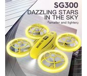 Sg300 Mini Drone(led - Duración De La Batería: 15 Min - Amarillo)
